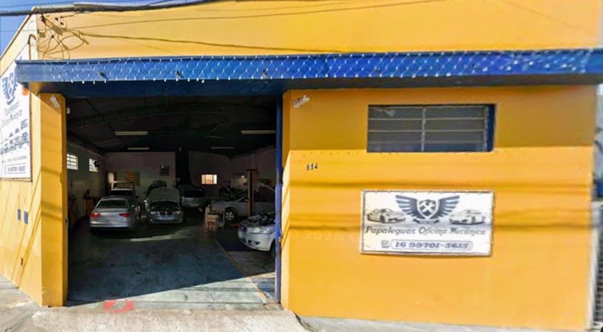 Fachada da Papaléguas Oficina Mecânica em São Carlos